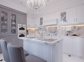 3-х Комнатная квартира 108 кв. м. ЖК "Манхеттен" в классическом стиле