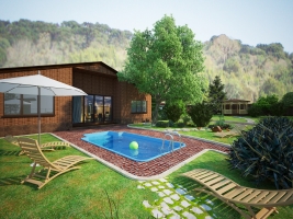 Ландшафтный дизайн г. Ростова-на-Дону на участке в 400 кв.м