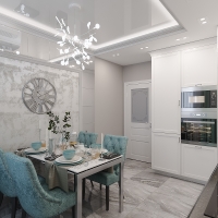 Дизайн 2-х комнатной квартиры в неоклассическом стиле