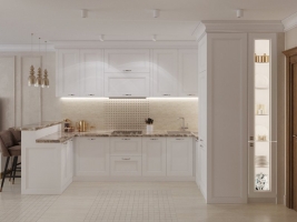 Дизайн 3-х комнатной квартиры 83 кв.м в классическом стиле