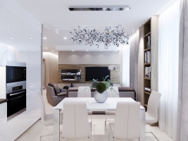 Дизайн 3-х комнатной квартиры 110 кв. м в современном стиле
