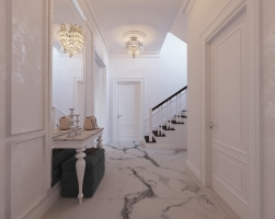 Дизайн 2-х этажного дома в неоклассическом стиле