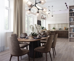 Дизайн проект 2-х этажного коттеджа в современном стиле