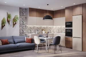 Дизайн 2-х комнатной квартиры 90 кв.м в стиле минимализм