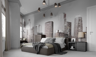 Дизайн 3-х комнатной квартиры в современном стиле. ЖК Адмирал