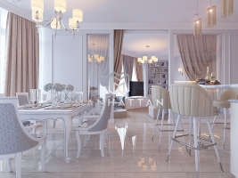 2-х Квартира ЖК "Адмирал"в классическом стиле, площадью 65 кв.м.